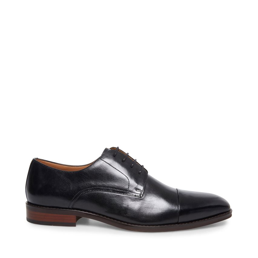 Zapatos Derby Steve Madden Plot Cuero Hombre Negras | ES WS6S28